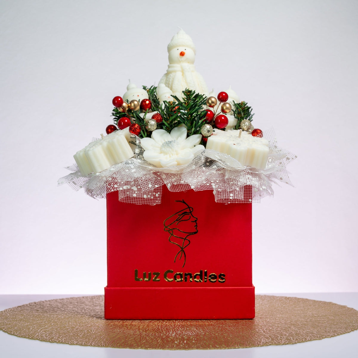 Luz Candles Au - Handmade candle bouquets, personalised candles and unique gifts - Christmas Candle Bouquet – Christmas with Family