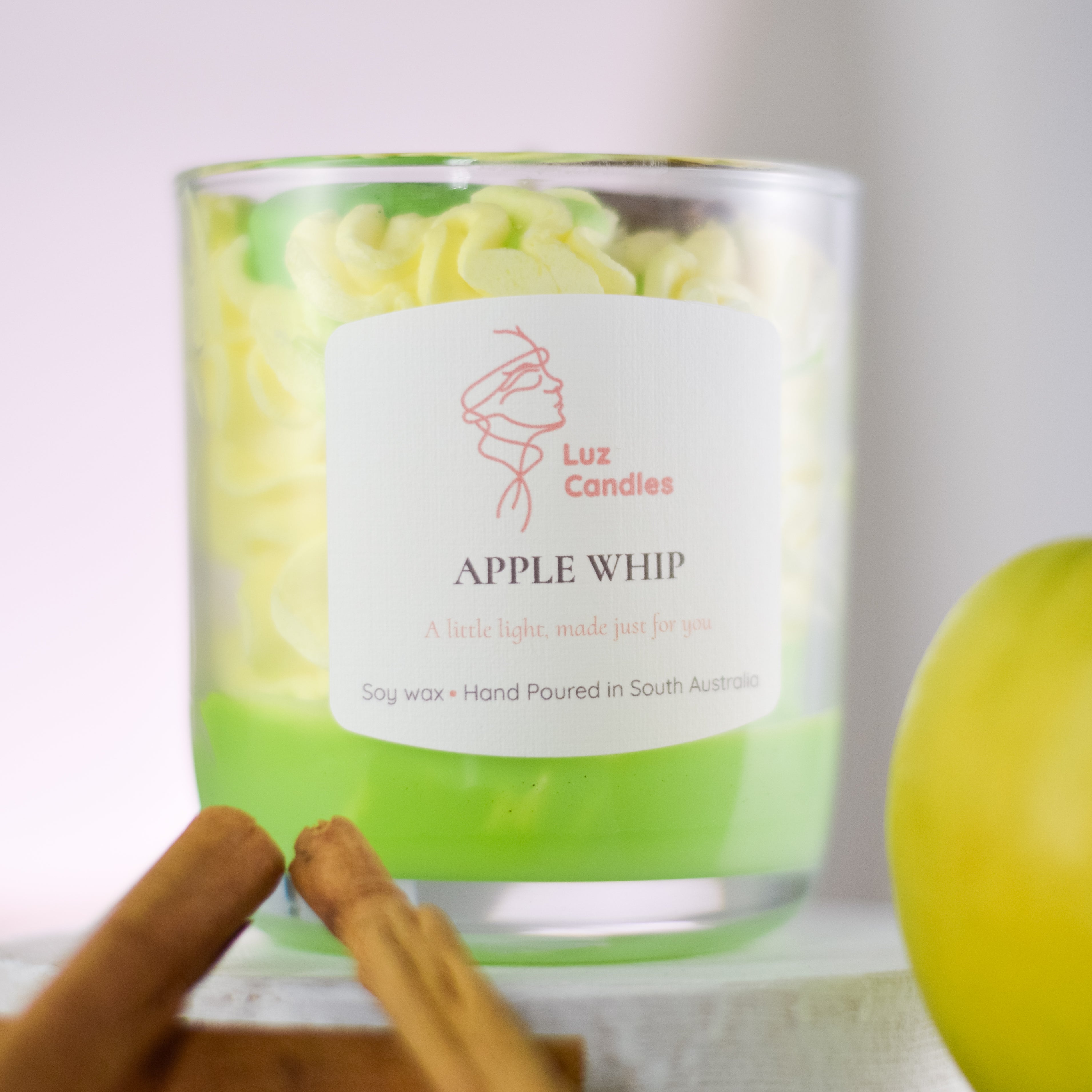 Apple Whip Candle – Dessert-Inspired Soy Wax Candle