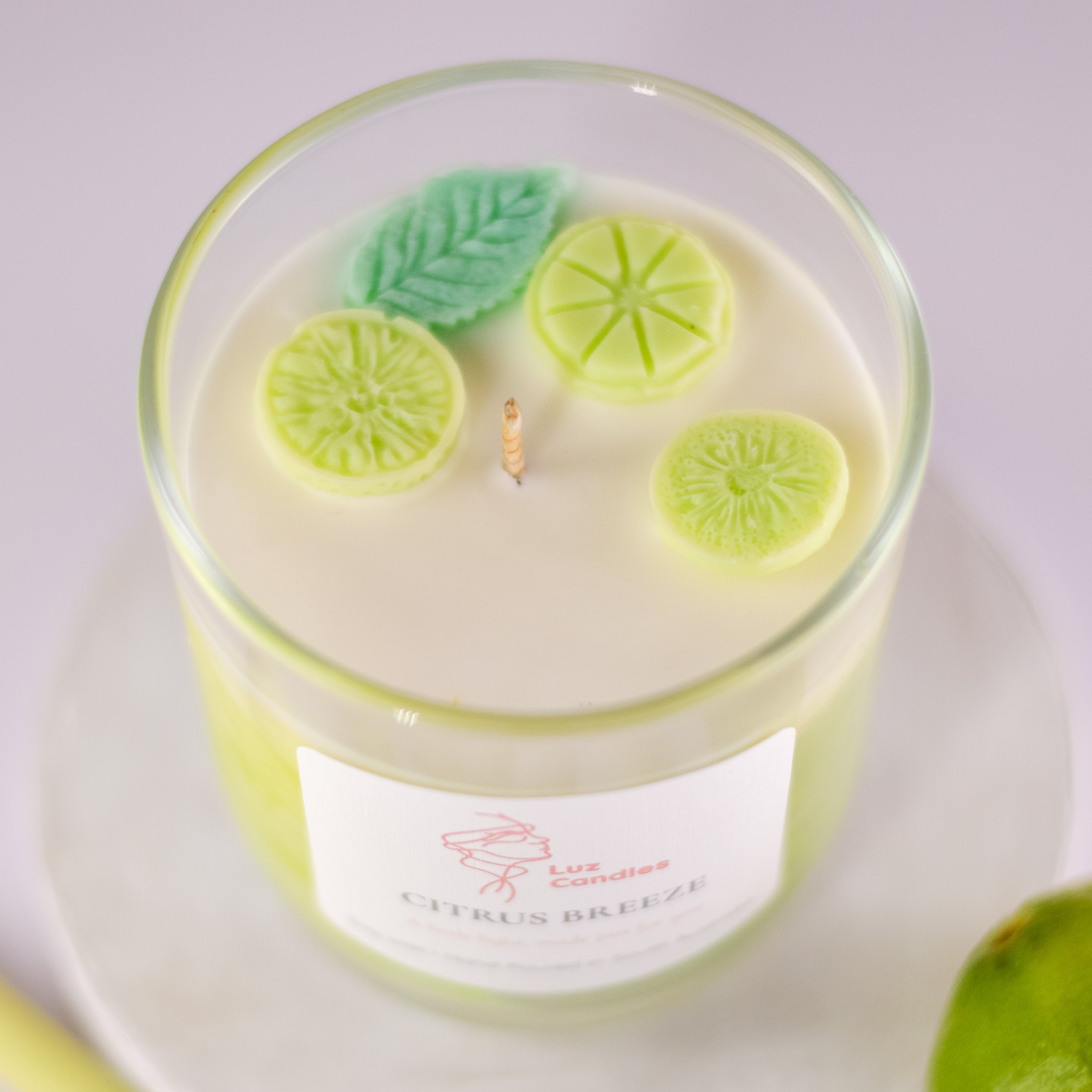 Citrus Breeze Candle – Lemongrass and Persian Lime Soy Wax Candle