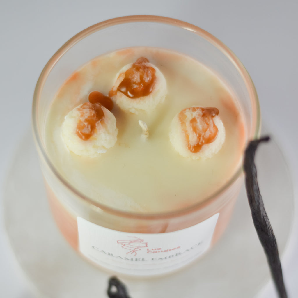 Caramel Embrace - Caramel and Vanilla Soy Wax Candle