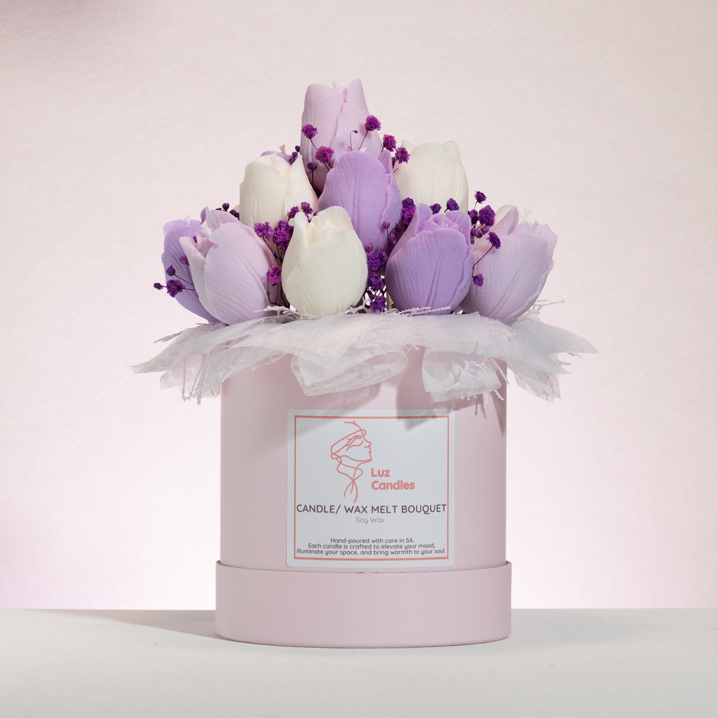 Luz Candles Au - Tulip Candle Bouquet – Spring Glow Candle bouquet - front view