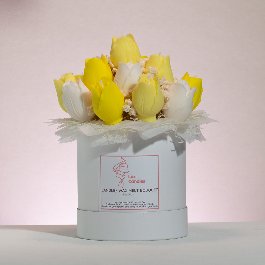 Luz Candles Au - Tulip Candle Bouquet – Spring Glow Candle bouquet - front view