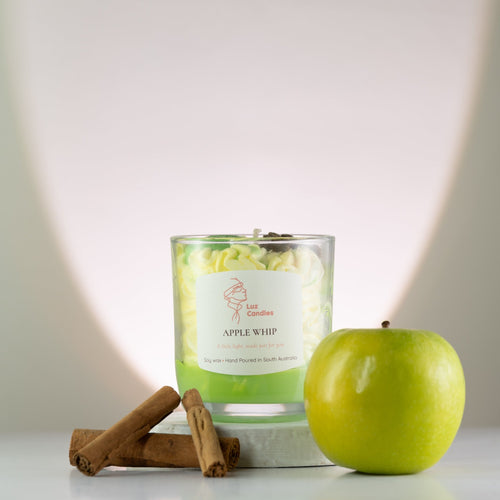 Luz Candles Au - Apple Whip Candle – Dessert-Inspired Soy Wax Candle