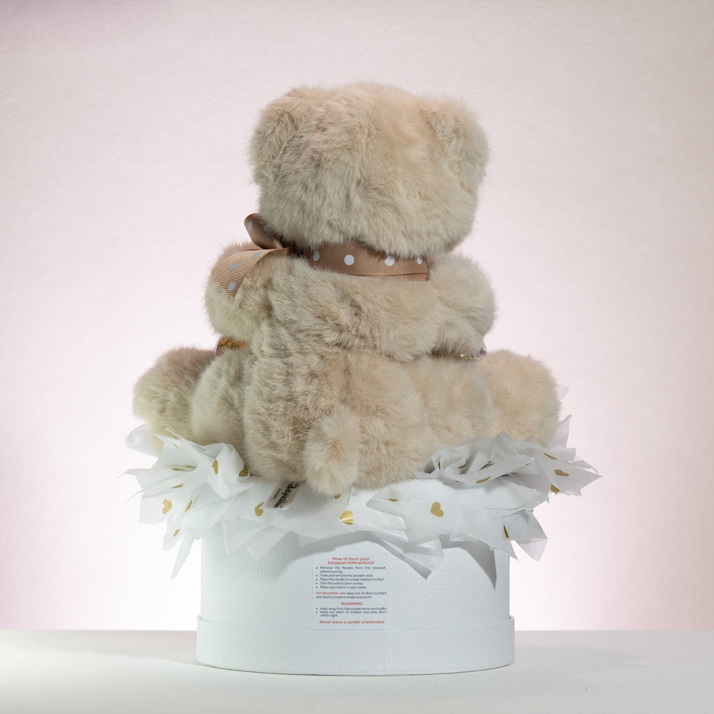 Luz Candles Au - Mother's Day Candle Bouquet – Teddy Daisy - Candle bouquet - back view